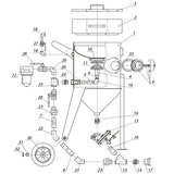 Spare Parts Contracor Pressure Blasting Device BlastRazor Z-200 (200 Liters)