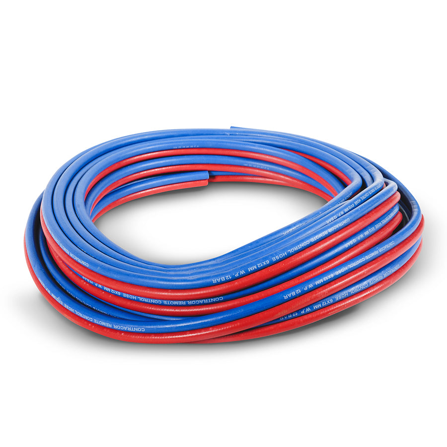 Contracor Remote Control Hose Twinline with Fittings, ID=6 mm, Length 1*, 5, 10, 20 and 40m (*without Fittings)