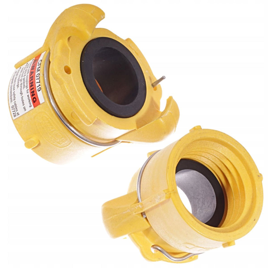 Clemco coupling nozzle holder CFP-50 for connection to sandblasting hose coupling, nylon, 50 mm internal coarse thread