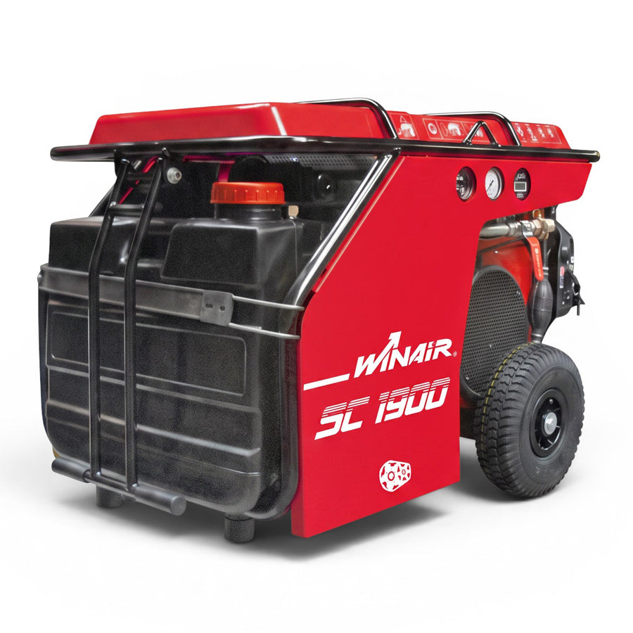 Mobiler Benzin-Schraubenkompressor SC 1900 HDE, Honda Benzinmotor GX630, 20 PS, 1900 l/min, max. 7 bar Betriebsdruck