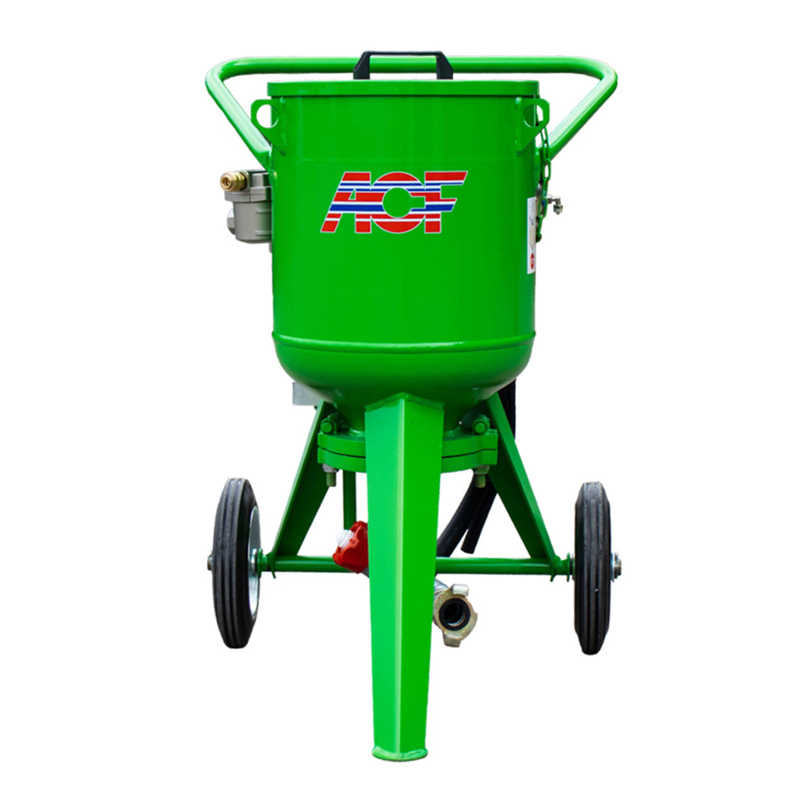 ACF Low Pressure Blasting Device Calao, 24 or 50 Liter capacity, 1.5 to 7 bar blasting pressure, also available as a complete set with compressor