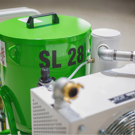 ACF Low Pressure Blasting Device SL 28 Complete, 24 Liter capacity, 0.1 to 7 bar blasting pressure, with integrated refrigerant dryer