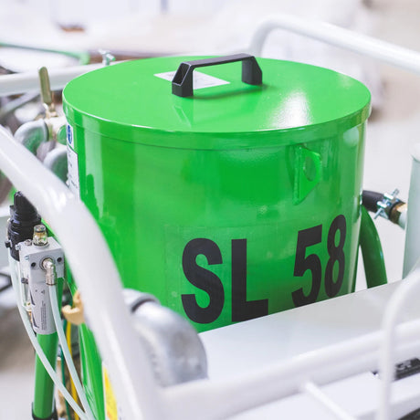 ACF Low Pressure Blasting Device SL 58 Complete, 50 Liter capacity, 0.1 to 7 bar blasting pressure, with integrated refrigerant dryer