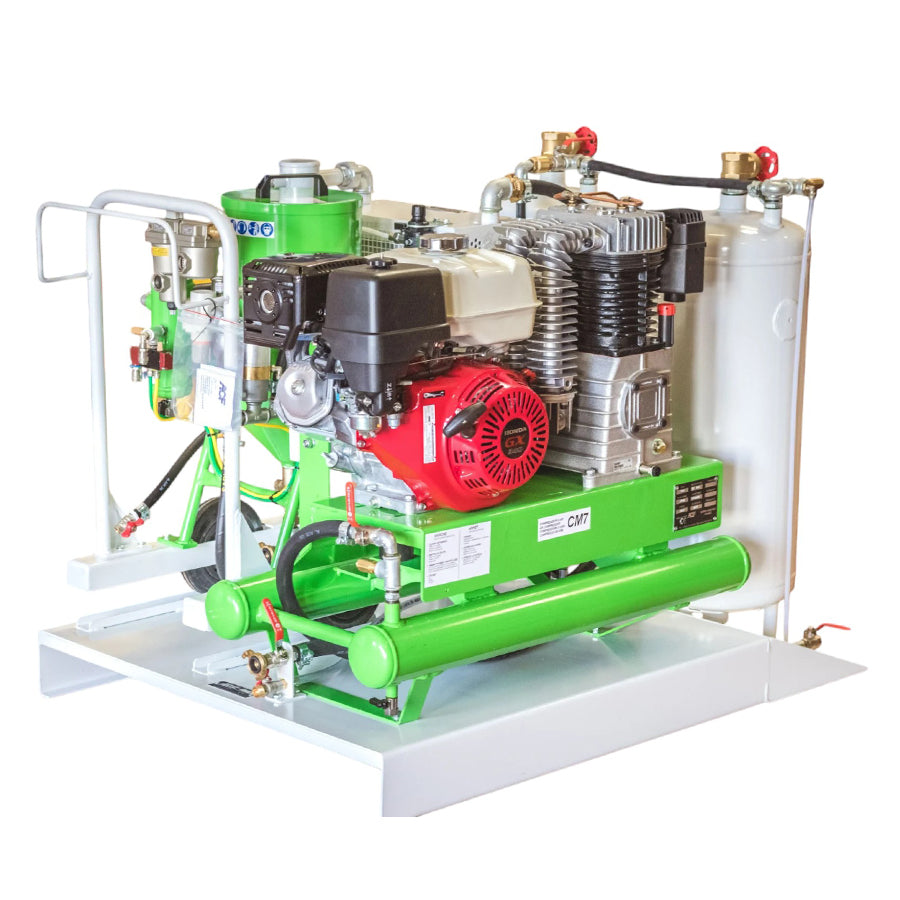 ACF Wet Low Pressure Blasting Device T.A.G., Anti-Graffiti Complete Set, 18 Liter capacity, 0.5 to 6 bar blasting pressure, with integrated water tank, compressor and refrigerant dryer