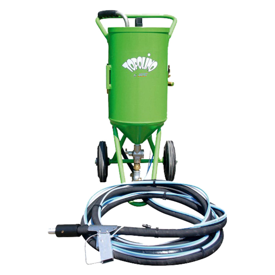 ACF Low Pressure Blasting Device Topolino, 18 Liter capacity, 0.5 to 7 bar blasting pressure, also available as a complete set with compressor