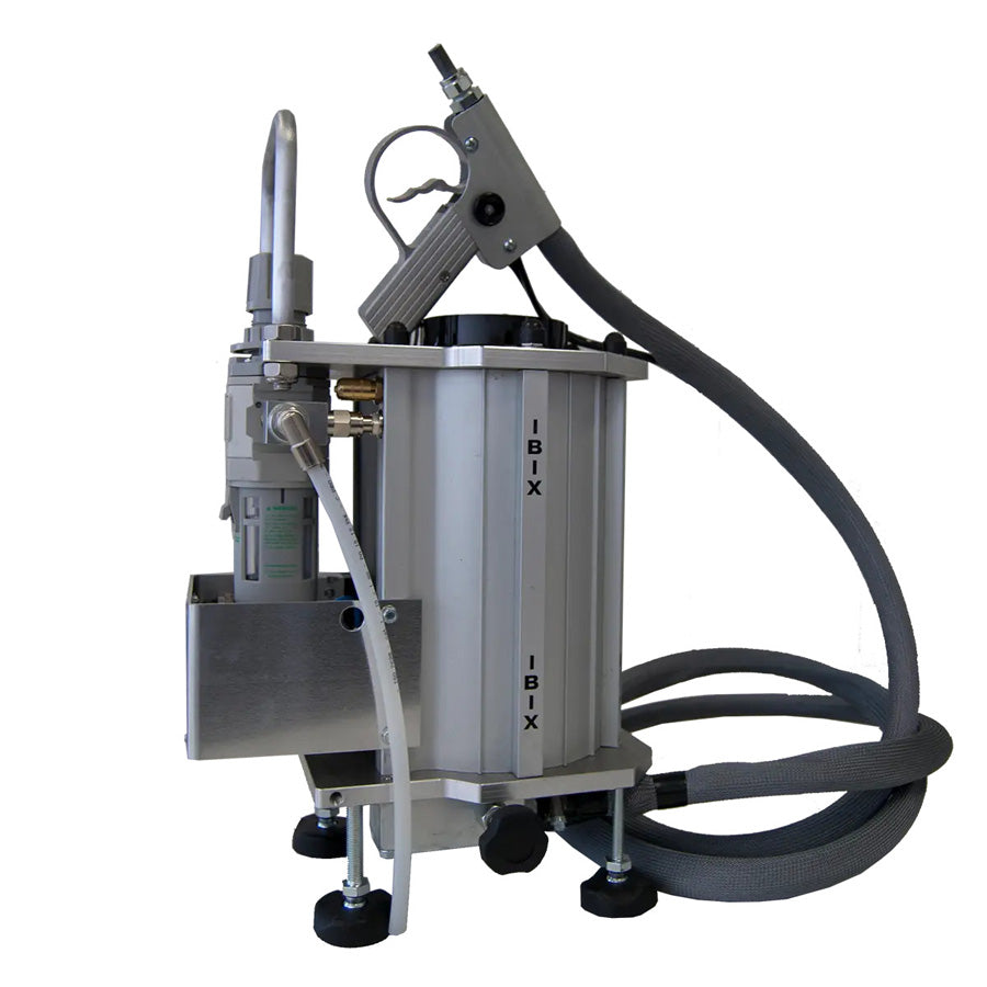 IBIX 3 Standard low-pressure blasting device, 3 liters capacity, 0.2 to 7.5 bar blasting pressure, complete set