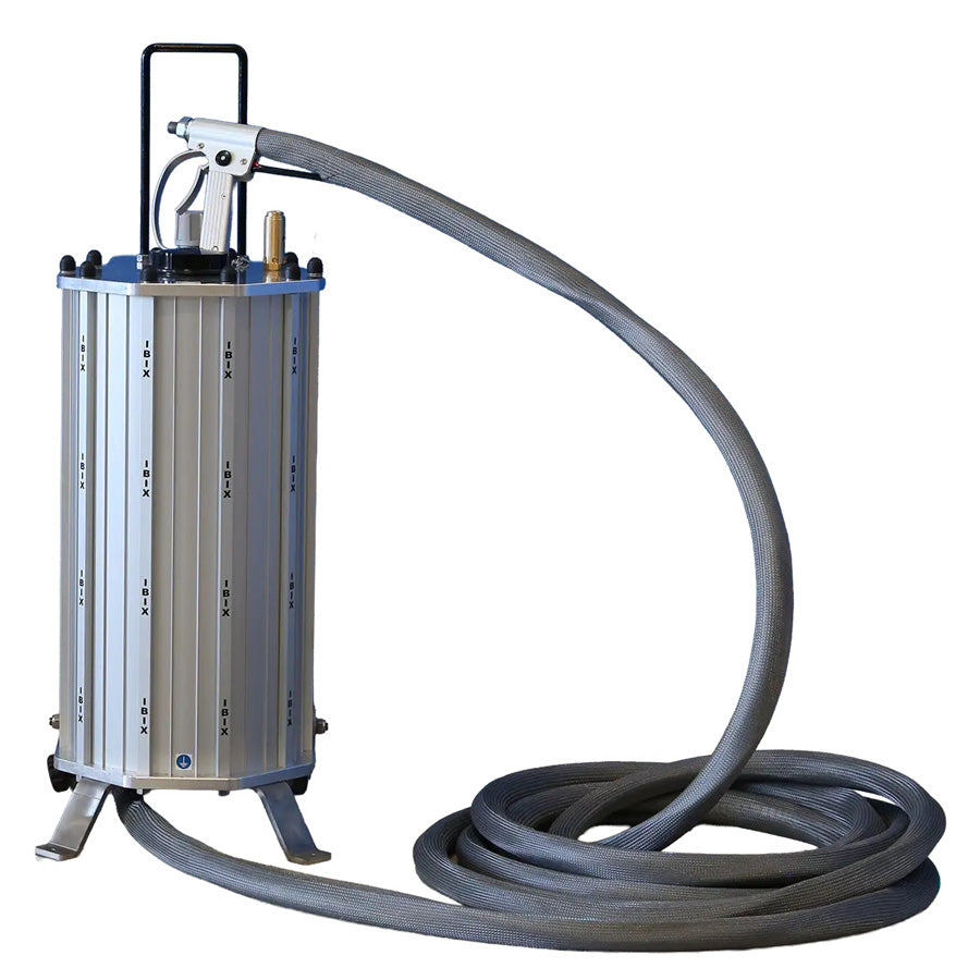 IBIX 40 low-pressure blasting device, 40 liters capacity, 0.2 to 7.5 bar blasting pressure, complete set