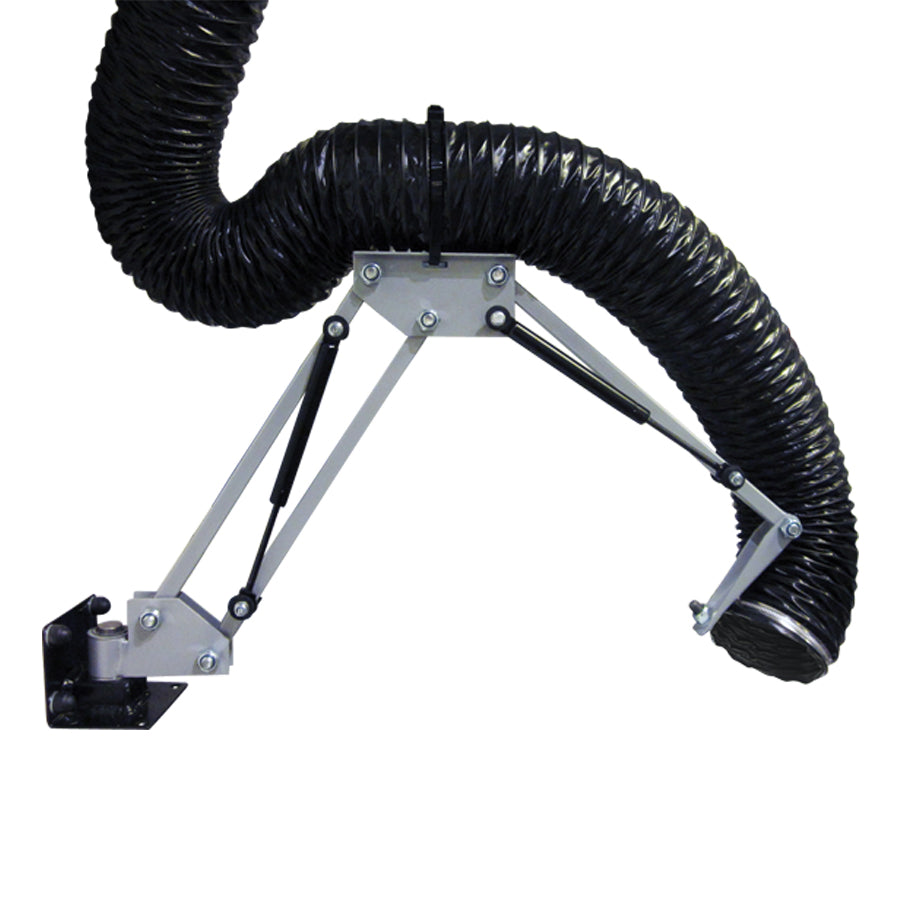 Gram Clean Air Combi Extraction Arm C-LGF with Wall Bracket, Swivel Joint and Direct Hose Connection, Hose S10 Ø 50 to 160 mm, Lengths 1 and 1.5 m