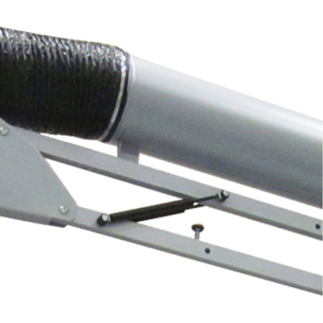 Gram Clean Air Extraction Arm with Swiveling Extraction Hood LE, Wall Bracket and Swivel Joint, Powder Coated Steel Pipe Ø 200 mm, Lengths from 3 to 6 m
