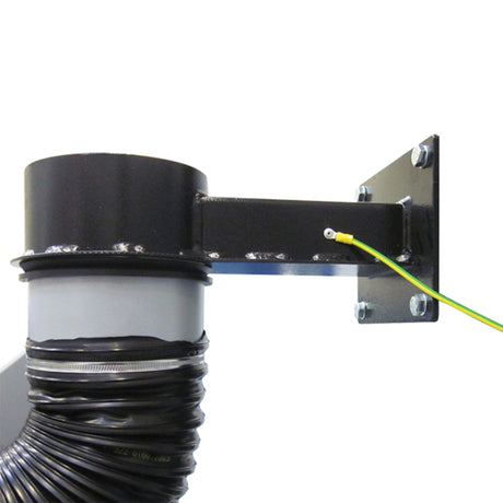 Gram Clean Air Extraction Arm RFF-A for ATEX Zone 21/2 (2D/2G) with Wall Bracket 360° Rotation, Powder Coated Steel Pipe Ø 125 and 160 mm, Lengths from 2 to 9 m