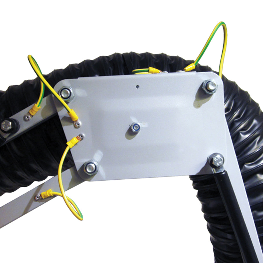 Gram Clean Air Extraction Arm RGF-A for ATEX Zone 21/2 (2D/2G) with Wall Bracket 360° Rotation, Hose S9-A Ø 100 to 160 mm, Lengths from 2 to 9 m