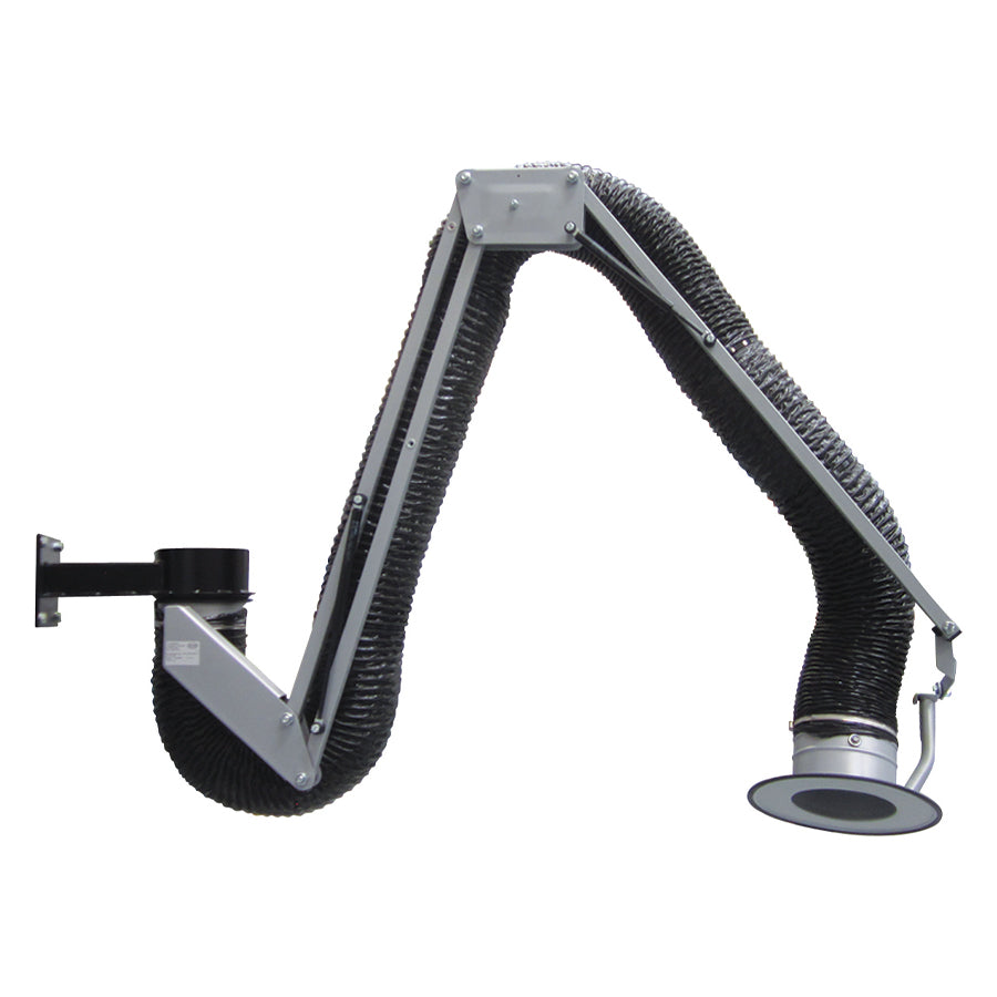 Gram Clean Air Extraction Arm RGF with Wall Bracket 360° Rotation, Hose S10 Ø 100 to 200 mm, Lengths from 2 to 9 m