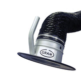 Gram Clean Air Extraction Arm TGI with Wall Bracket 360° Rotation, Inner Rods, Hose S10 Ø 160 mm, Lengths from 2 to 7 m