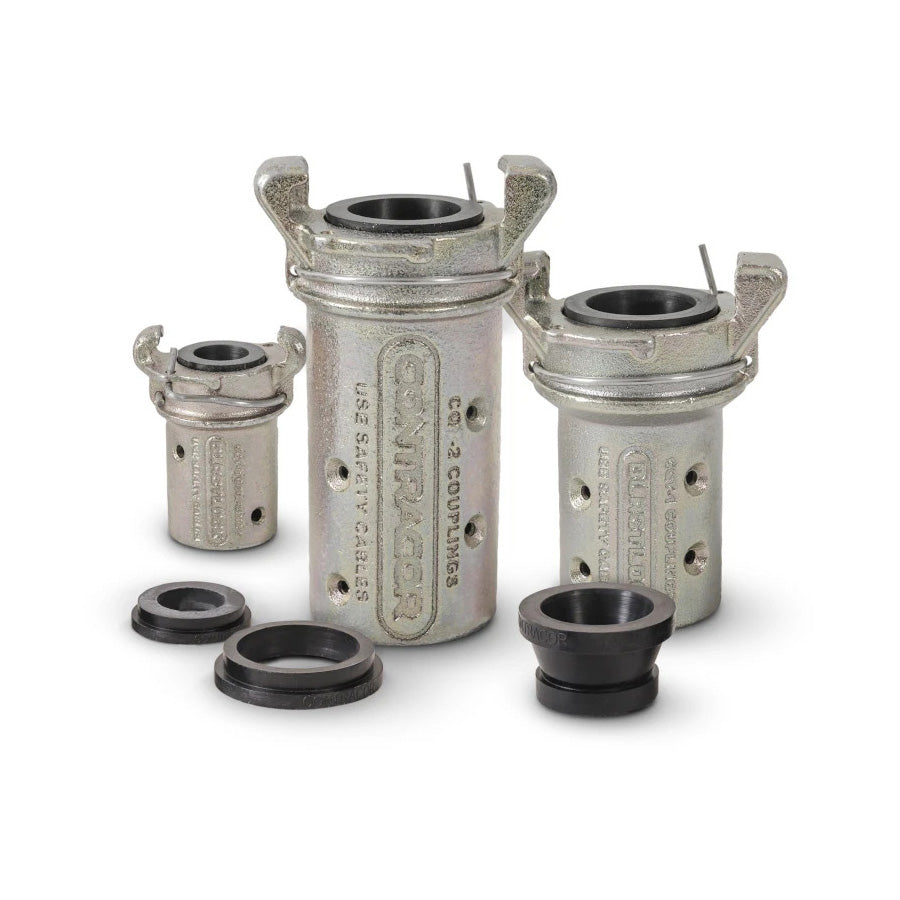 Contracor Sandblasting Hose Coupling CQT Blastlock, Ductile Iron, for Blast Hose AD 27, 39 and 48 mm