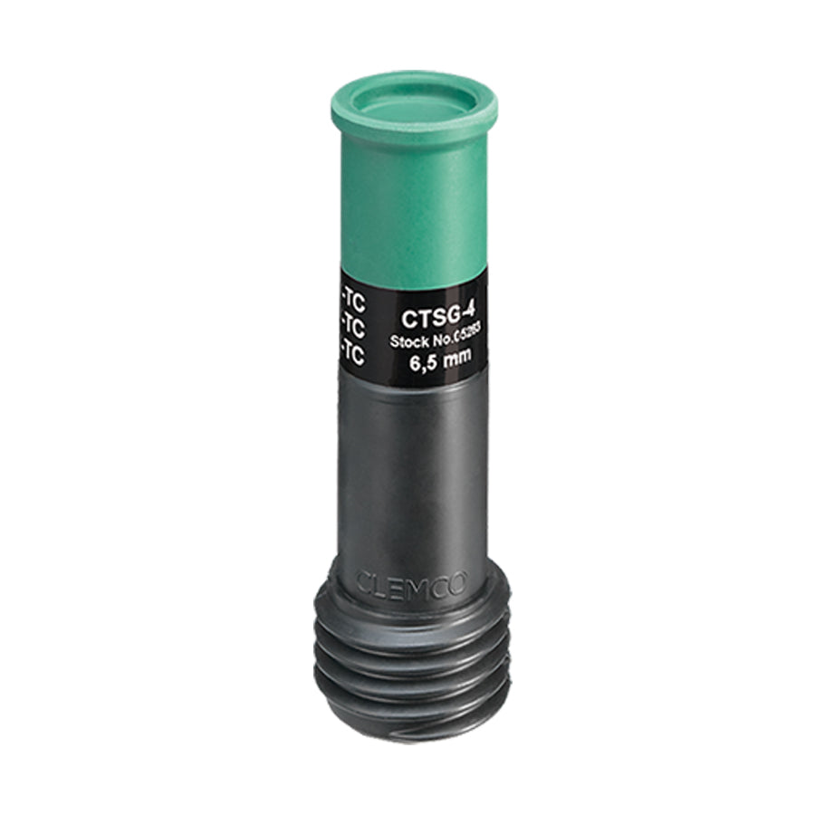 Clemco Venturi Sandblasting Nozzle CTSG Clemlast, Tungsten Carbide, long, 50 mm coarse thread, nozzle opening 4.8 - 6.5 mm