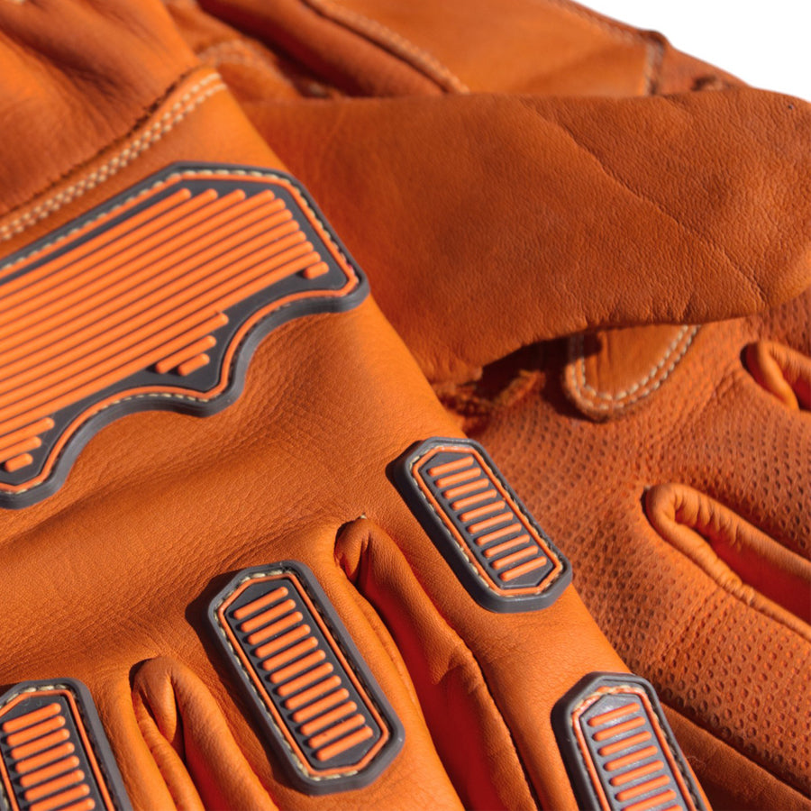 Silencer sandblasting gloves Blastsafe™ IRONGRIP, leather, size 8 (M) to 12 (XXXL)