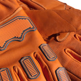 Silencer sandblasting gloves Blastsafe™ IRONGRIP, leather, size 8 (M) to 12 (XXXL)