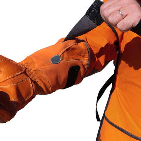 Silencer sandblasting gloves Blastsafe™ IRONGRIP, leather, size 8 (M) to 12 (XXXL)