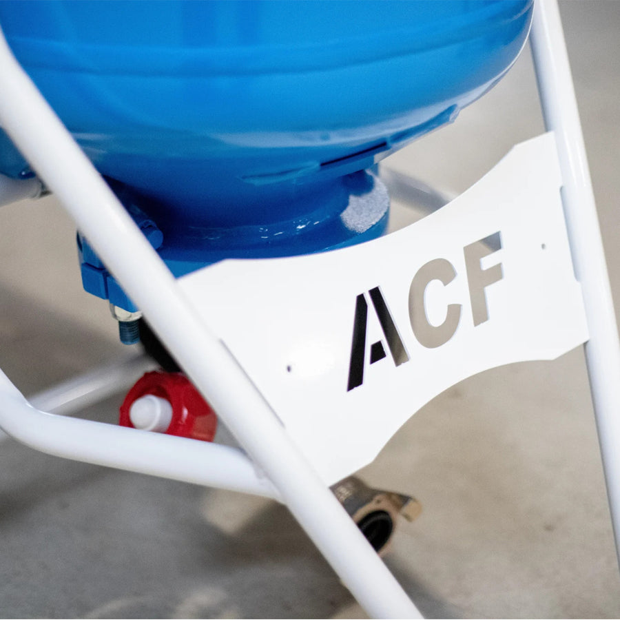 ACF Pressure Blasting Device SR, 50 or 90 Liter, very robust design, also available as a complete set with protective equipment
