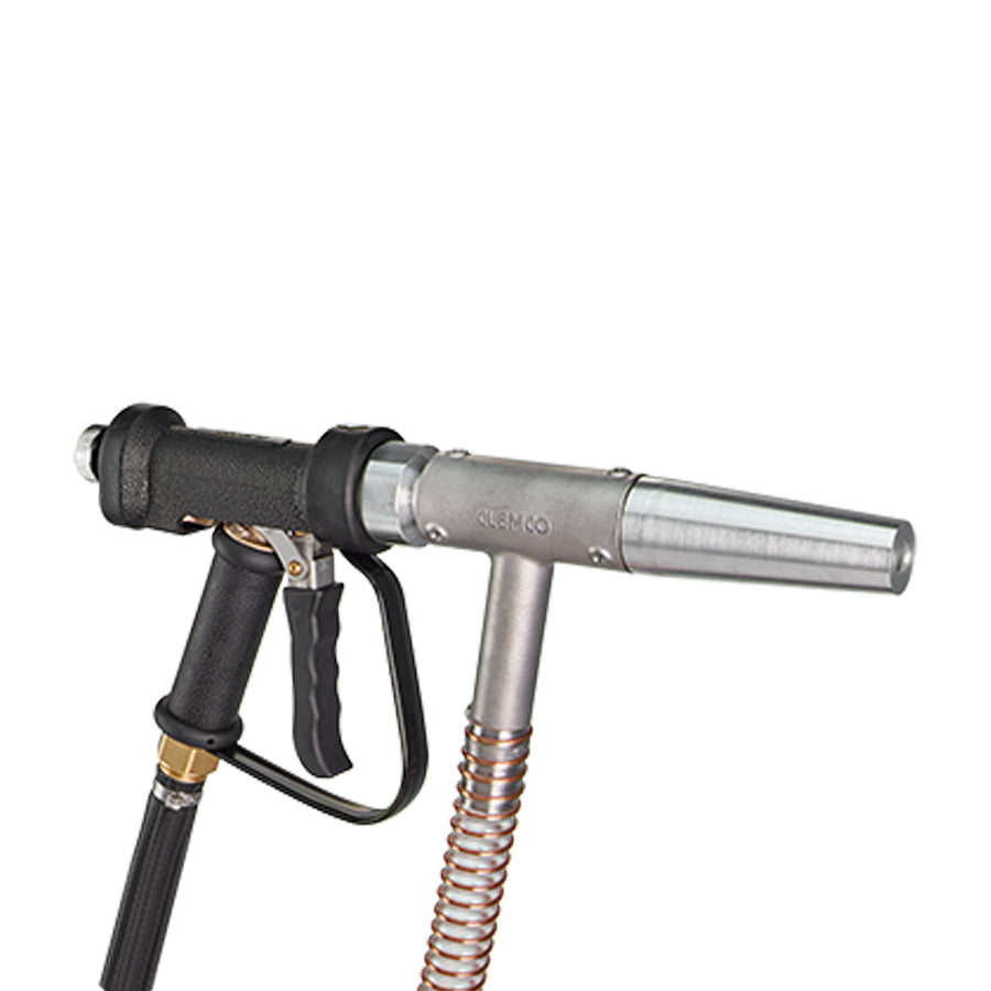Clemco sandblasting gun Power-injector sprayer with abrasive suction lance, 5m abrasive hose, 5m air hose, also available in a set with container