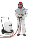Clemco sandblasting gun Power-injector sprayer with abrasive suction lance, 5m abrasive hose, 5m air hose, also available in a set with container