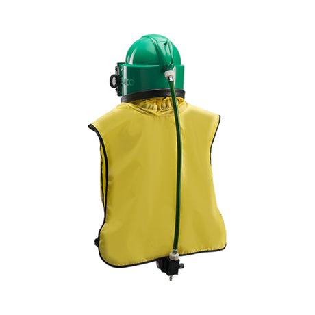 Clemco Sandblasting Helmet Apollo-100 with Nylon Cape and Regulating Valve, various variants