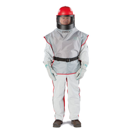 Clemco Sandblasting Helmet Apollo-600 with Nylon Cape and Regulating Valve, various variants