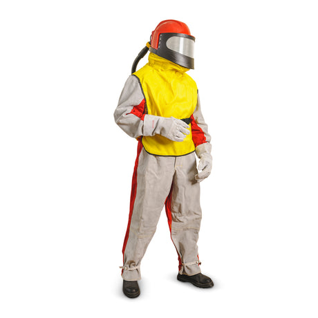 Contracor Sandblasting Helmet Aspect with Nylon Cape and Regulating Valve
