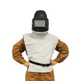 Ekastu sandblasting helmet C4-Plus with cape and control valve, various variants