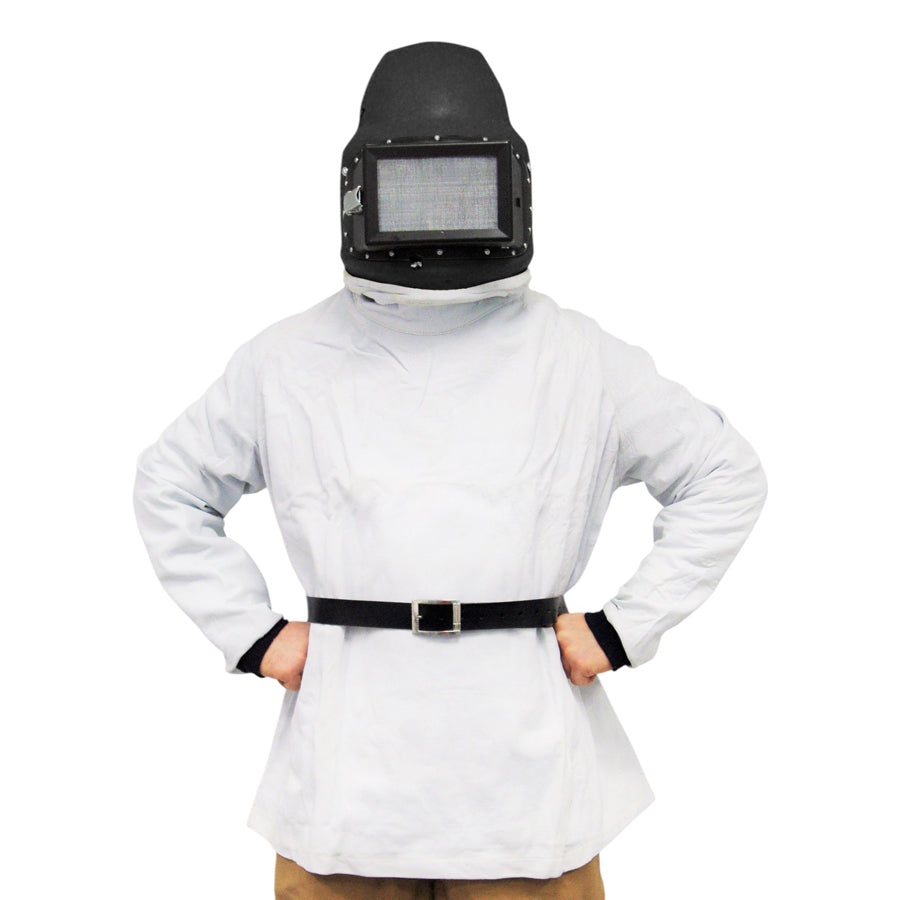 Ekastu sandblasting helmet C4-Plus with cape and control valve, various variants