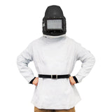 Ekastu sandblasting helmet C4-Plus with cape and control valve, various variants