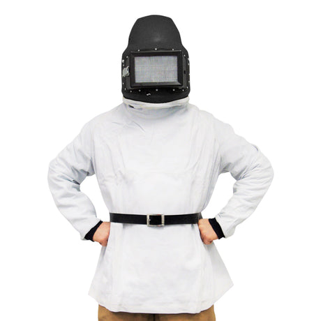 Ekastu sandblasting helmet C4-Plus with cape and control valve, various variants