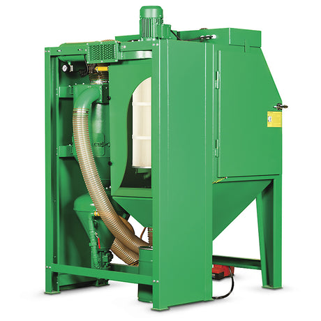 Contracor Pressure Blast Cabin CAB-P with automatic filter cleaning and abrasive preparation, 2 sizes