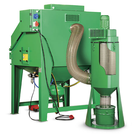 Contracor Pressure Blast Cabin ECO-P with filter system, manual filter cleaning and pass-through openings, 4 sizes