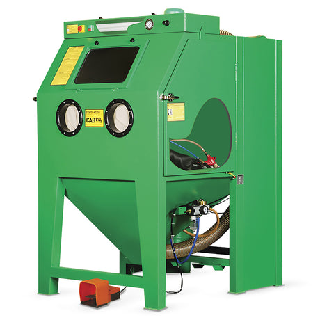 Contracor Suction Blast Cabin CAB-S with automatic filter cleaning and abrasive preparation, 2 sizes