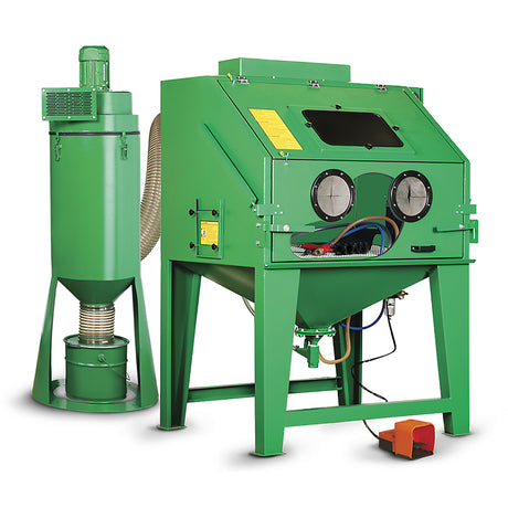 Contracor Suction Blast Cabin ECO-S with filter system, manual filter cleaning and pass-through openings, 4 sizes