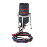 Sapi sandblasting gun Profi Turbo 1/2, 25 or 50 liters container, with 3m abrasive hose, 5m air hose, complete set