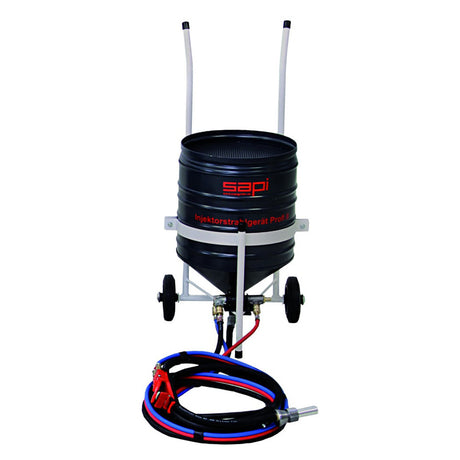 Sapi sandblasting gun Profi Turbo 1/2, 25 or 50 liters container, with 3m abrasive hose, 5m air hose, complete set