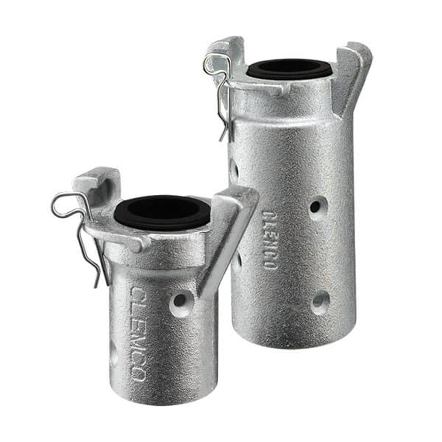 Clemco sandblasting hose coupling CQT with seal and screws, ductile iron, for blasting hose AD 39, 48, 56 and 60 mm
