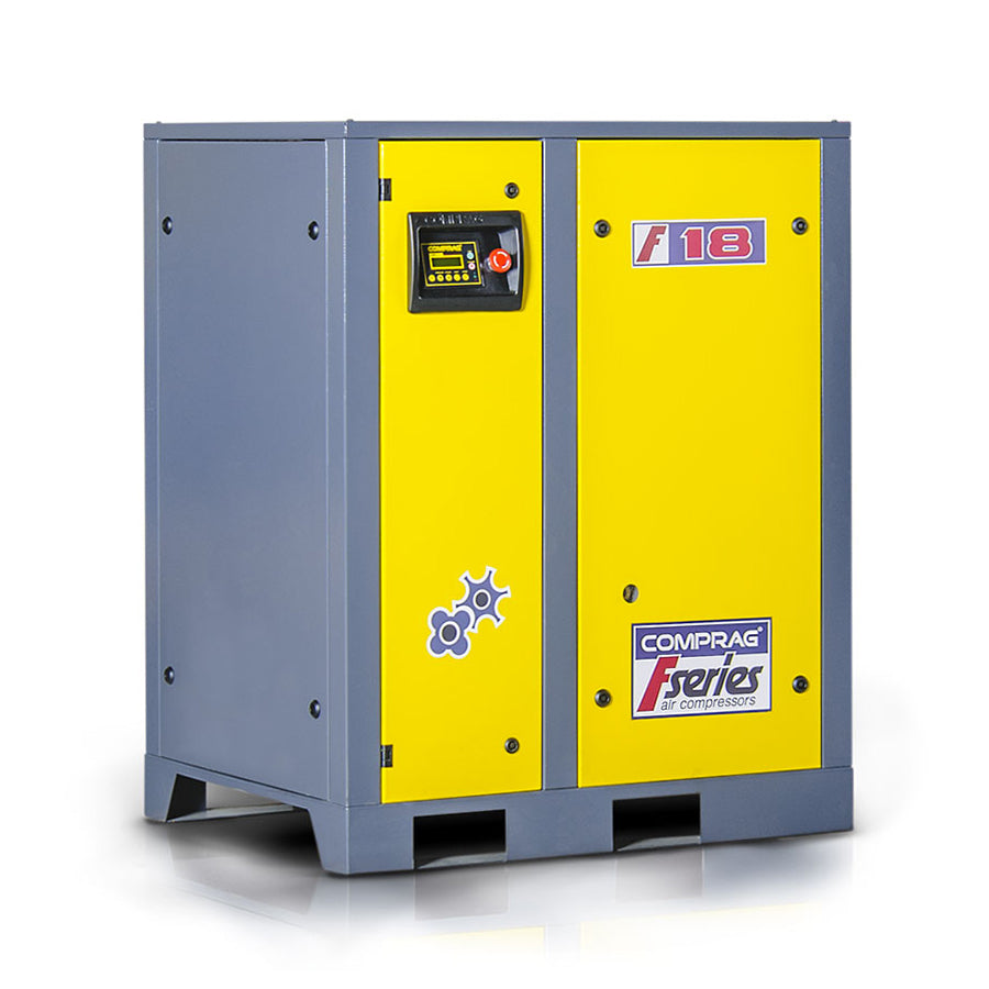 Comprag Screw Compressor F-Series, 18.5 kW Drive Power, 2.2/2.5/3.1 m³/min Flow Rate, 13, 10 or 8 bar max. Operating Pressure