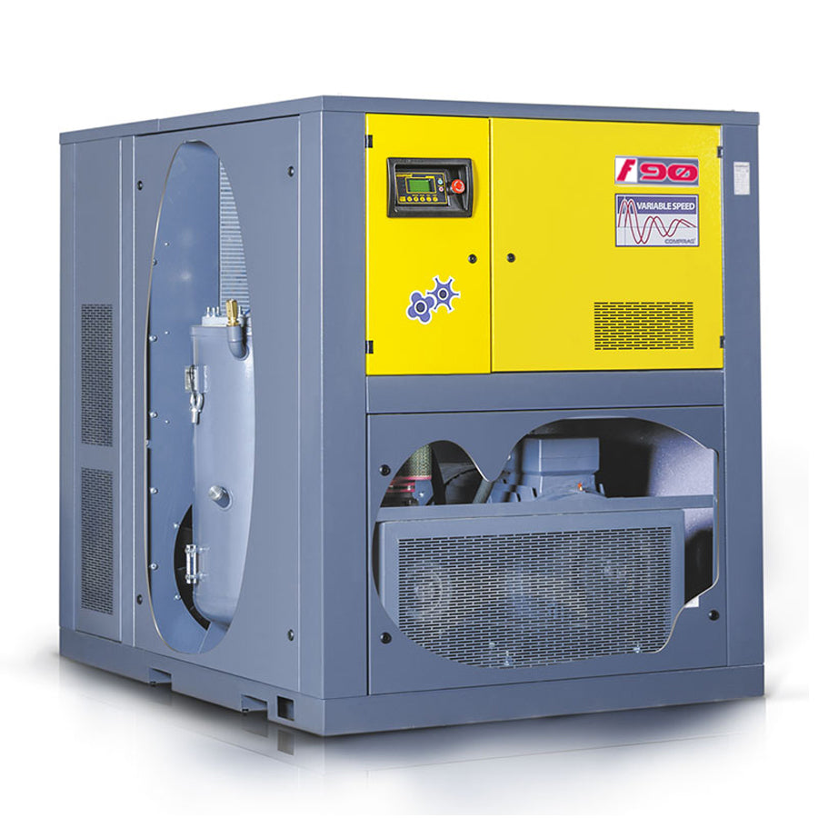 Comprag Screw Compressor FV Series, Speed Controlled, 90 kW Drive Power, 12.8/14.7 m³/min Flow Rate, 5-8 or 5-10 bar Max. Operating Pressure