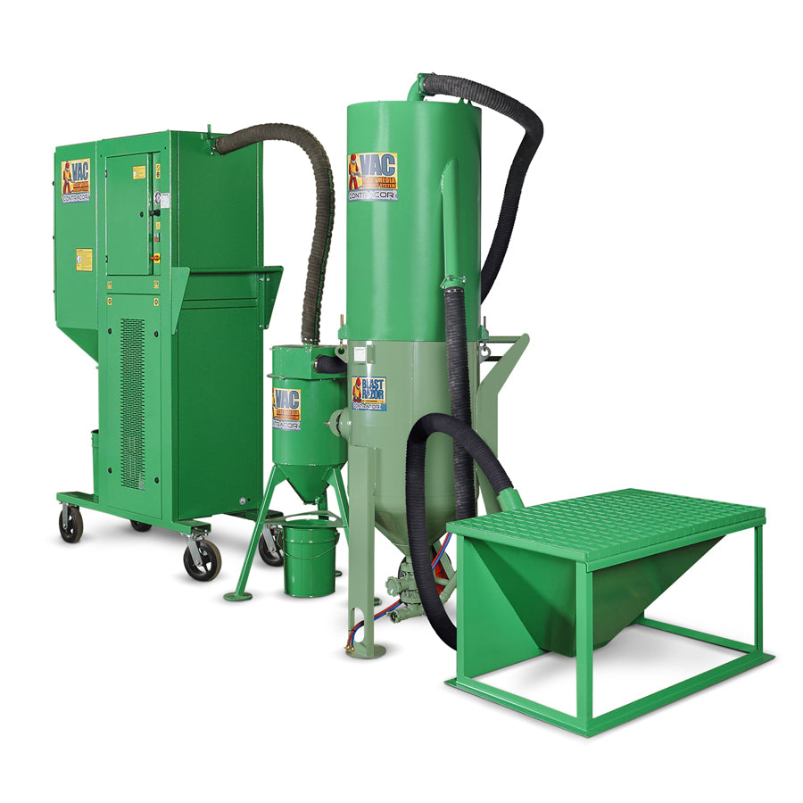 Contracor Abrasive Recovery System VAC-5S with Dust Pre-Separator CS-500, Complete Set