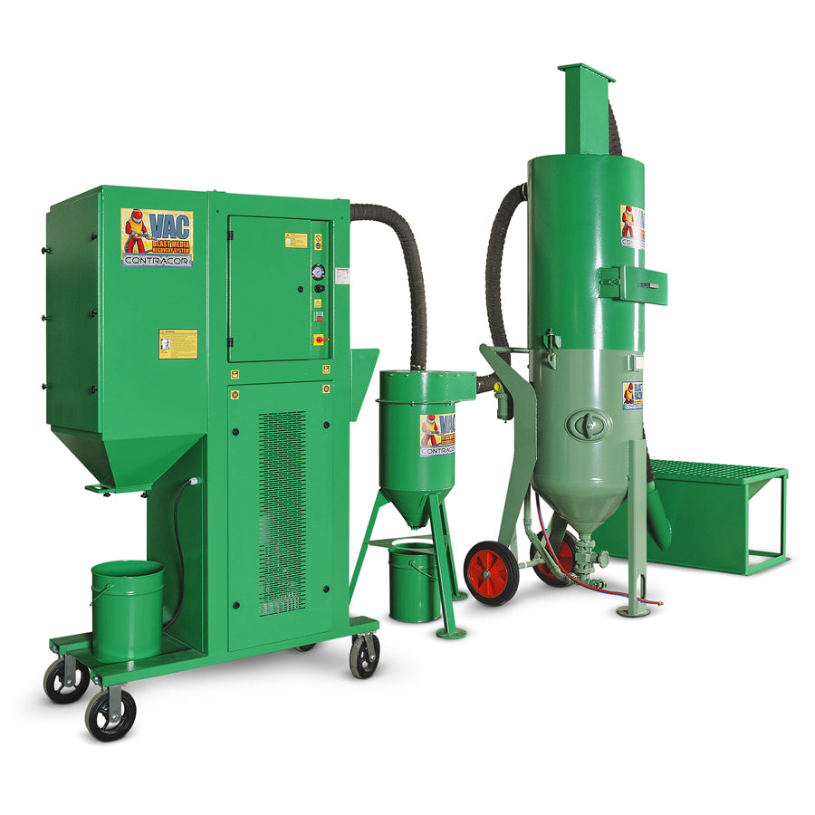 Contracor Abrasive Recovery System VAC-7S with Dust Pre-Separator CS-500, Complete Set