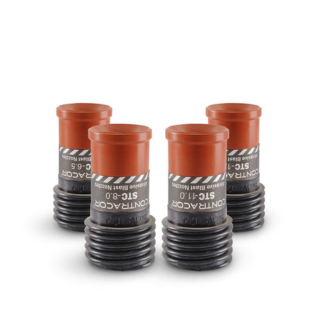 Contracor Venturi Sandblasting Nozzle STC, Tungsten Carbide, short, 50 mm coarse thread, nozzle opening 5 to 12.5 mm