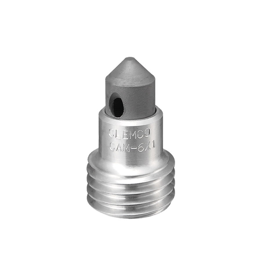Clemco Angle Sandblasting Nozzle CAM, 1/2/3 x45°, Tungsten Carbide, short, 50 mm coarse thread, nozzle opening 4.8 to 9.5 mm