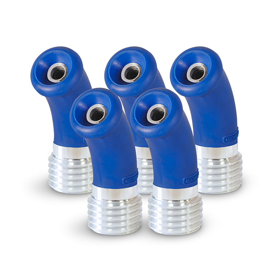 Contracor Winkel-Sandstrahldüse SuperBent 1000, 45°, Borcarbid, 50 mm Grobgewinde, Düsenbohrung 6,5 bis 12,5 mm