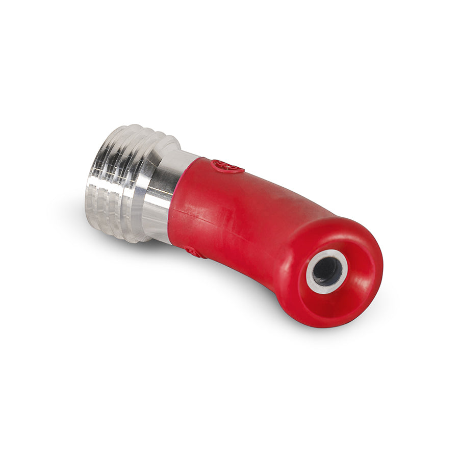 Contracor Angle Sandblasting Nozzle SuperBent 400, 45°, Tungsten Carbide, 50 mm coarse thread, nozzle opening 6.5 to 12.5 mm